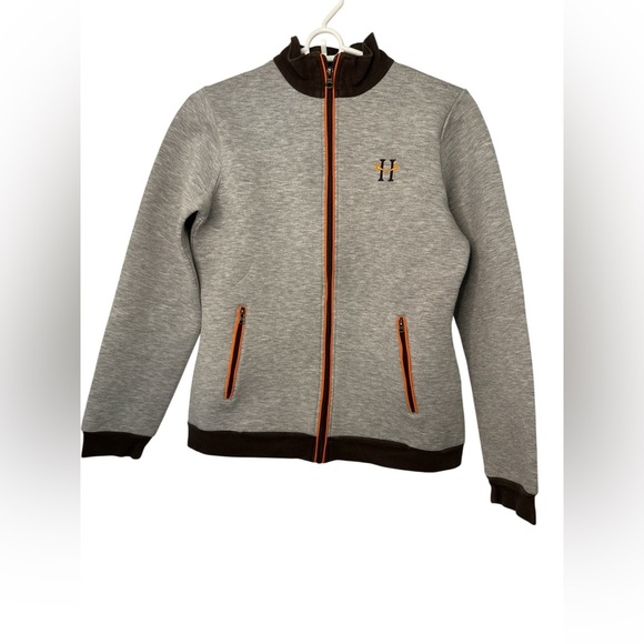 Huntley Equestrian Gray Zip Down Riding Jacket NWOT - Picture 1 of 8